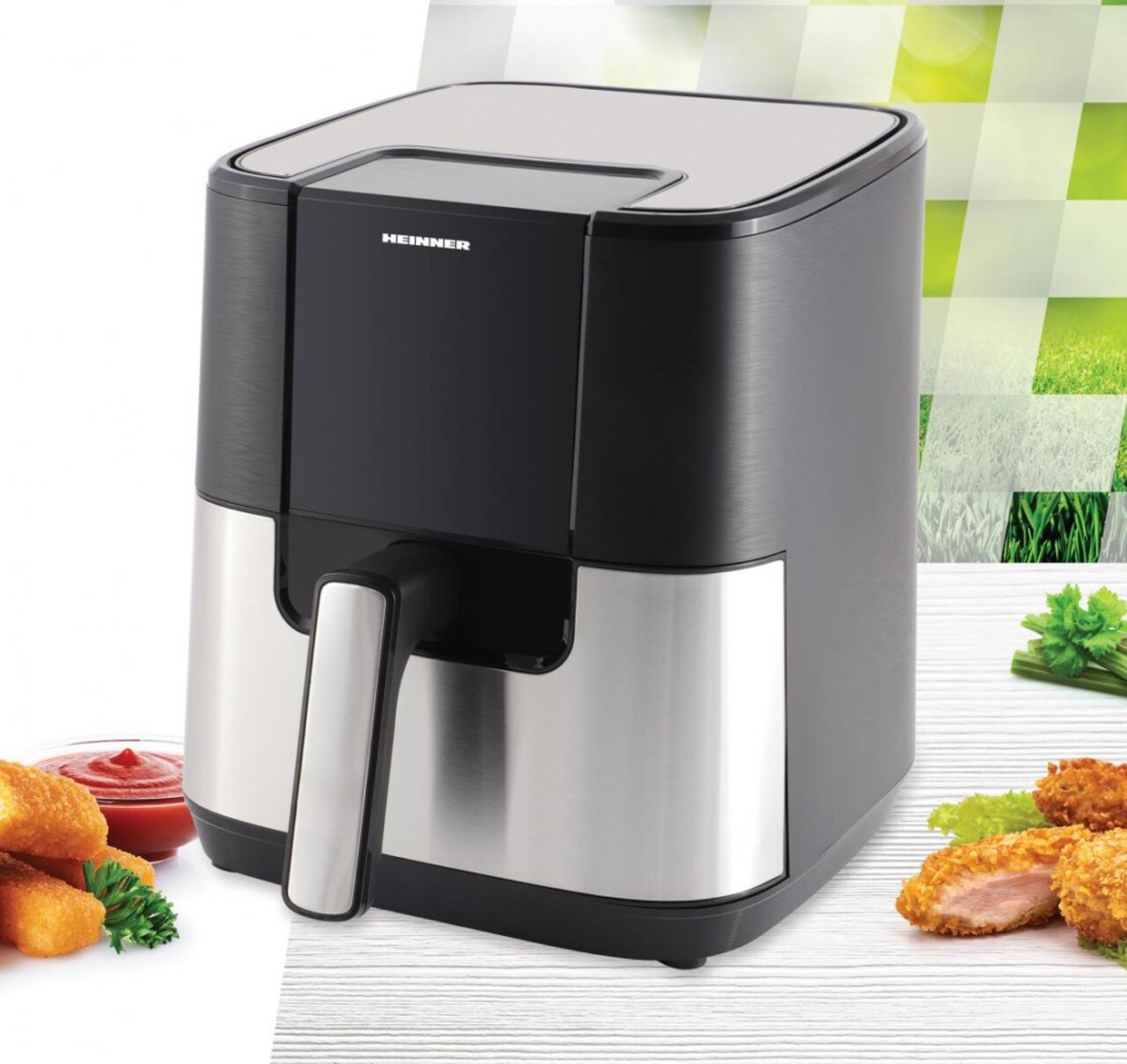 Friteuza Healthyera, Heinner, 1500W, 6L, negru - imagine 5